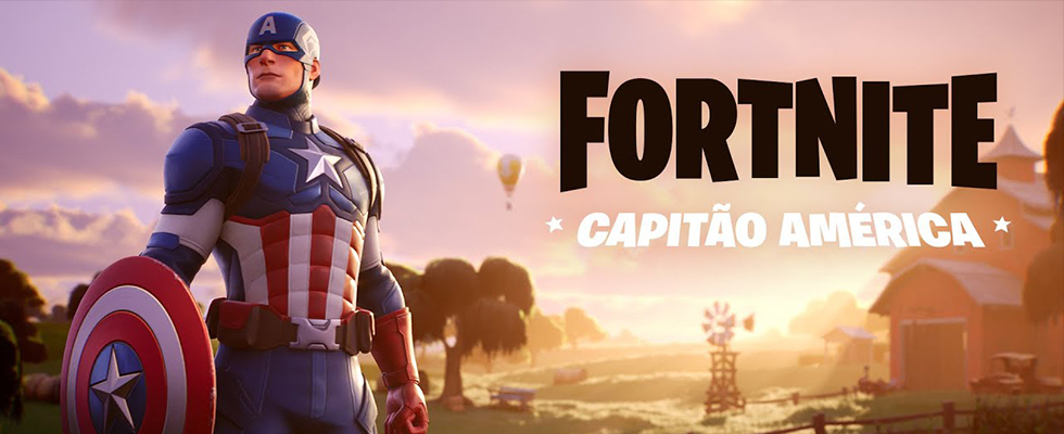 Fortnite lança skin do Capitão América